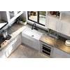 Anzzi Roine 36" Reversible Apron Front Solid Surface Kitchen Sink in White K-AZ226-1A